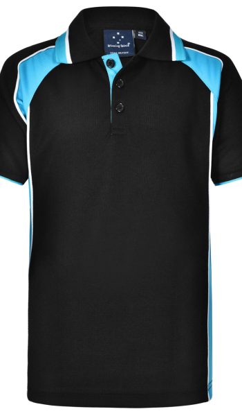 Black Aqua Alliance Leavers Polo Shirt