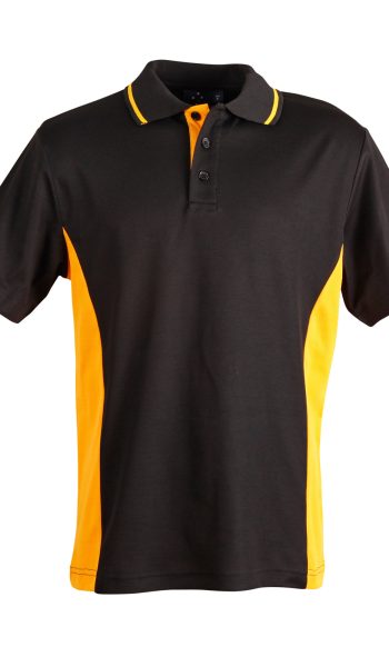 Black/Gold Teammate Leavers Polo Shirt