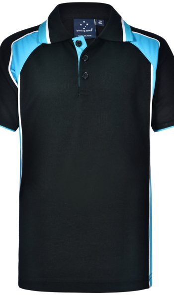 Navy Aqua Alliance Leavers Polo Shirt