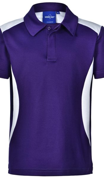 Purple White Winner Leavers Polo Shirt