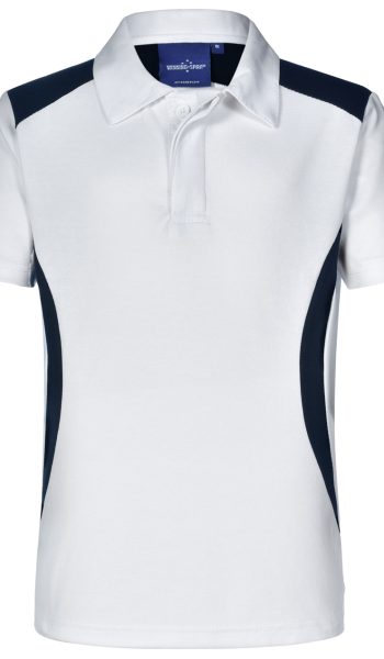 White Navy Winner Leavers Polo Shirt
