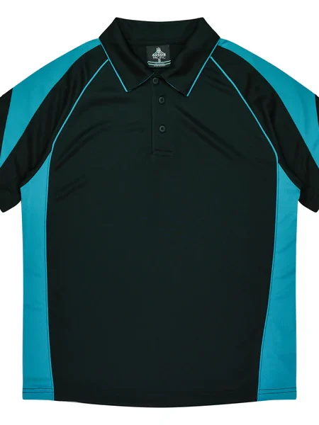 Black Teal Premier Polo Shirt