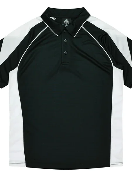 Black White Premier Polo Shirt