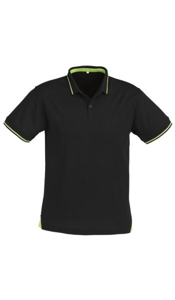 Black Bright Green Jet Polo Shirt