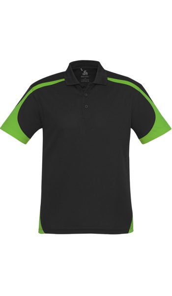 Black Green Talon Polo Shirt