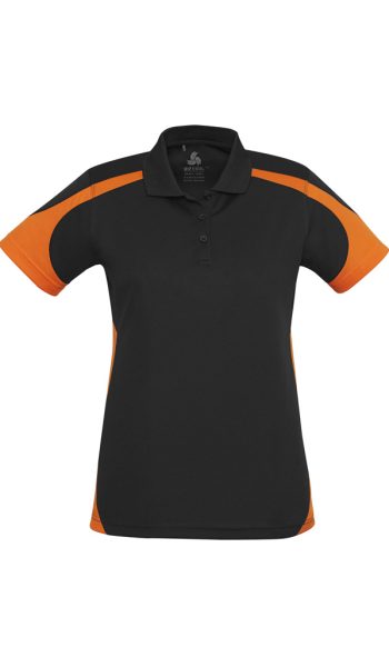 Black Orange Talon Polo