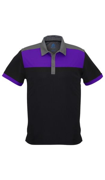 Black Purple Charger Polo Shirt