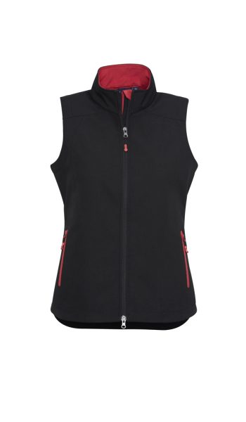 Black/Red Geneva Vest