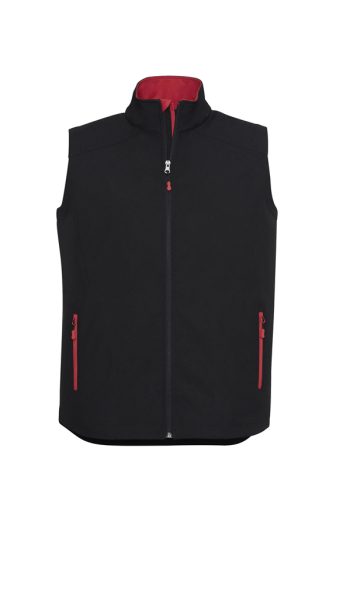 Black/Red Men Geneva Vest