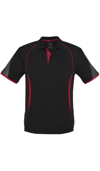 Black Red Razor Polo Shirt
