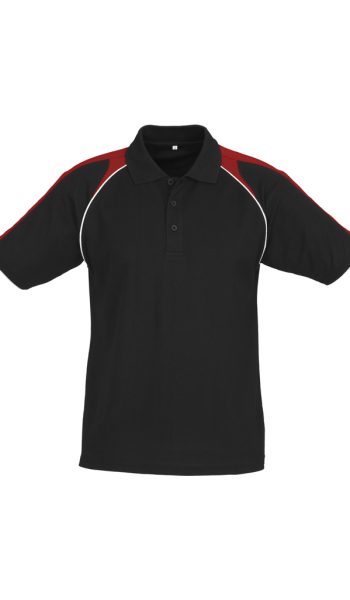 Black Red White Triton Polo Shirt