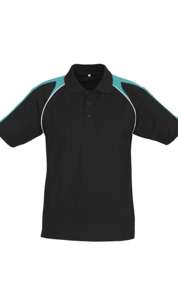 Black/Teal/White Triton Polo Shirt