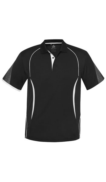Black White Razor Polo Shirt