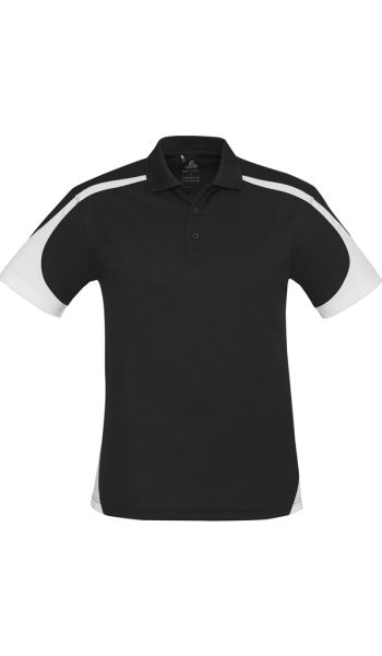 Black White Talon Polo Shirt