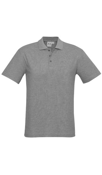 Grey Marle Crew Polo Shirt