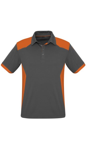 Grey Orange Rival Polo Shirt