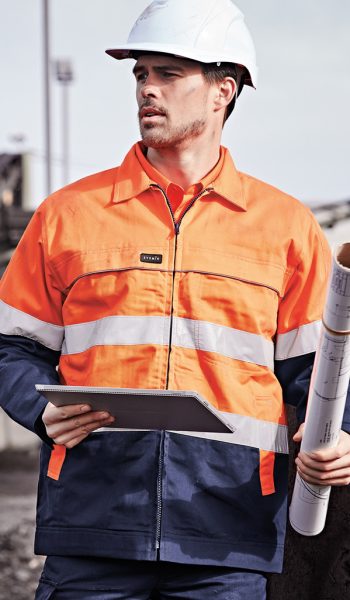 Hi Vis Cotton Drill Jacket
