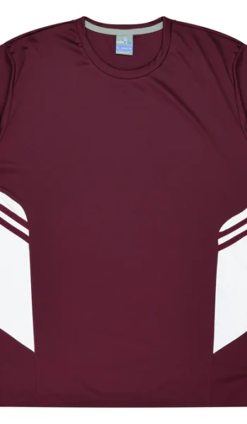 Maroon/White Tasman Tee Shirt