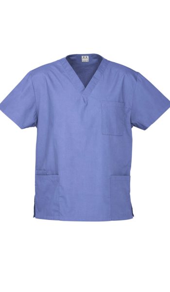 Mid Blue Classic Scrub Top