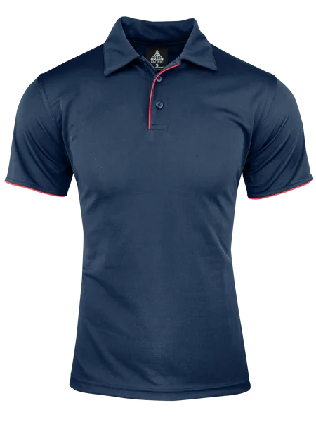 Navy Red Yarra Polo
