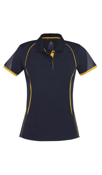Navy Gold Razor Polo