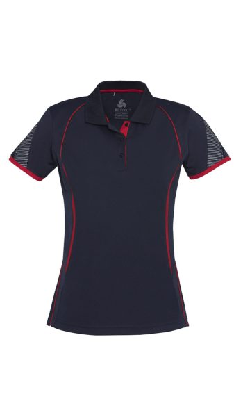 Navy Red Razor Polo