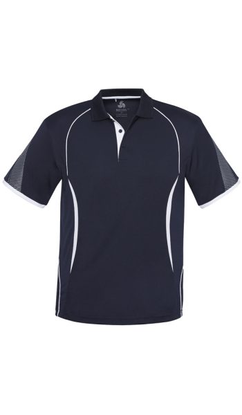 Navy White Razor Polo Shirt