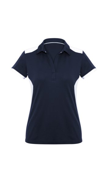 Navy White Rival Polo