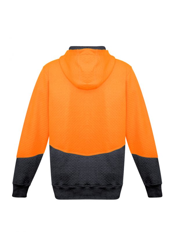 Hi Vis Textured Jacquard Full Zip Hoodie - Image 2