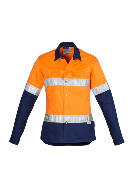 Hi Vis Spliced Industrial Shirt - Hoop Taped