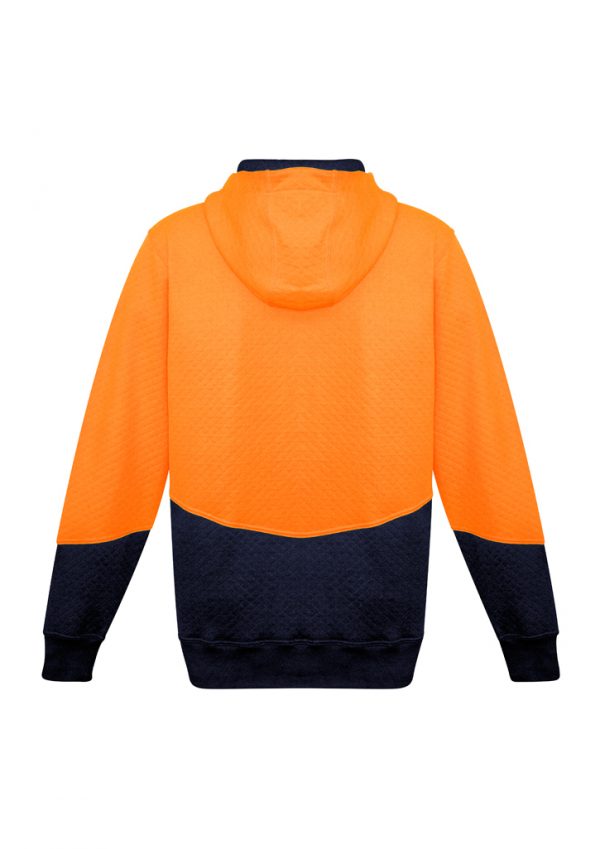 Hi Vis Textured Jacquard Full Zip Hoodie - Image 3