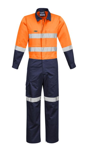 Orange Navy Overall