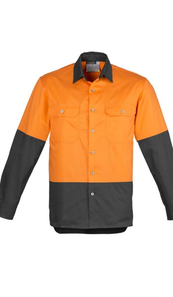 Orange Charcoal Hi Vis Shirt