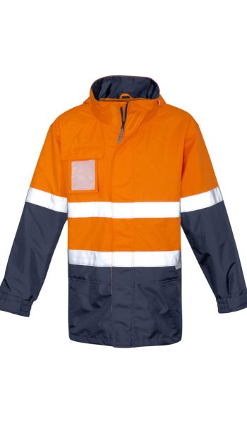 Orange Navy Hi Vis Ultralite Waterproof Jacket