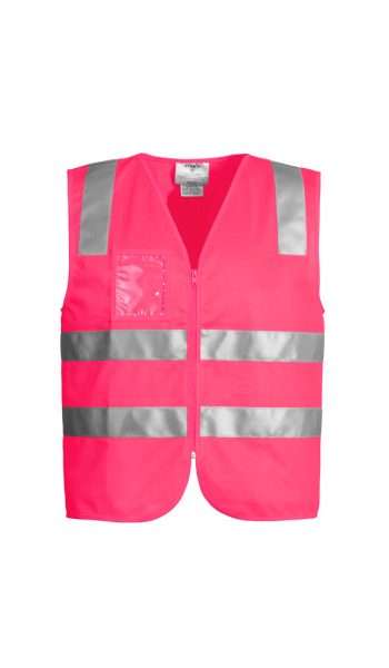 Pink Hi Vis Zip Vest