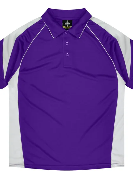 Purple White Premier Polo