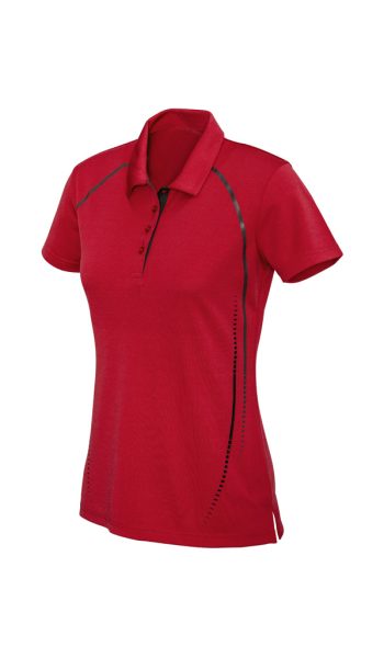 Red Silver Cyber Polo