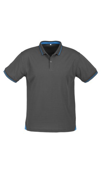 Steel Grey Cyan Jet Polo Shirt