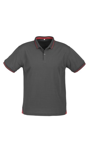 Steel Grey Red Jet Polo Shirt