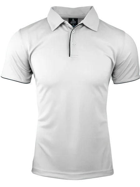 White Navy Yarra Polo