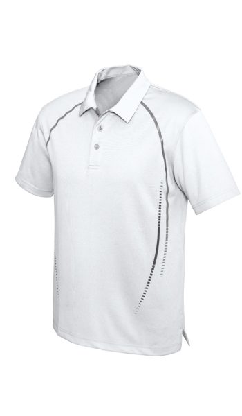 White/Silver Cyber Polo Shirt