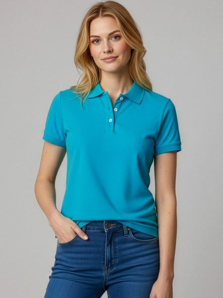 Women Neon Polo Shirt
