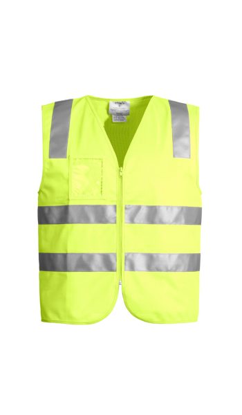 Yellow Hi Vis Zip Vest