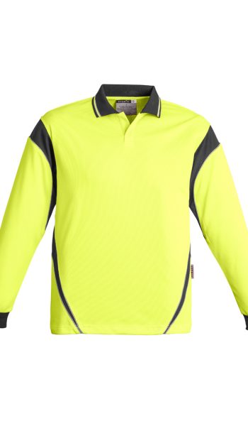 Aztec Polo Yellow Charcoal