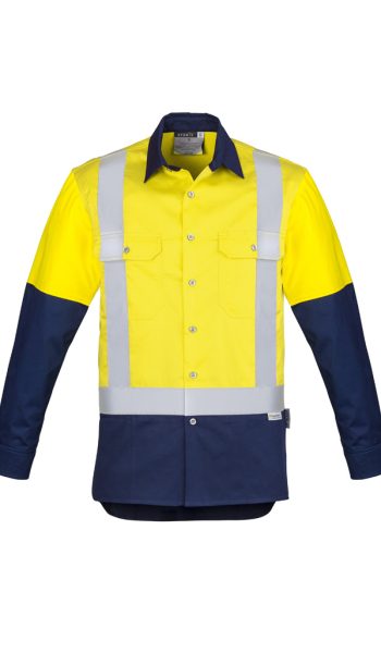Yellow Navy Hi Vis Shirt Perth