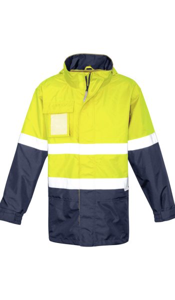 Yellow Navy Hi Vis Ultralite Waterproof Jacket