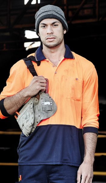 Unisex Hi Vis Long Sleeve Polo