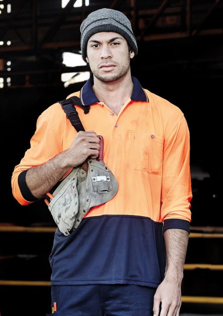 Unisex Hi Vis Long Sleeve Polo