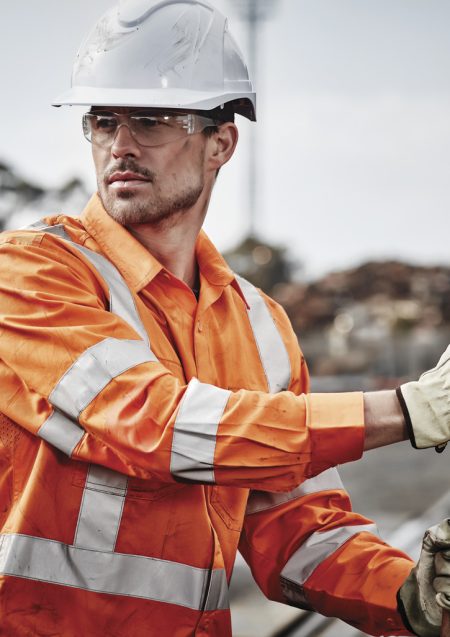 Hi Vis X Back Taped Shirt Perth