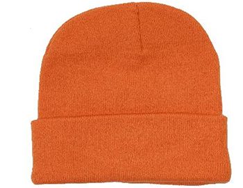 Acrylic-Beanie-Orange